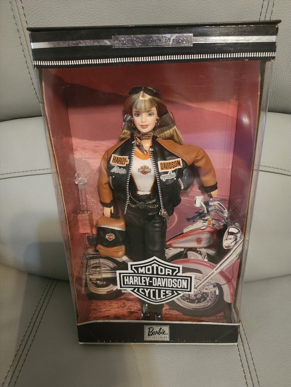 Harley-Davidson Barbie Doll with Brown & Black Outfit